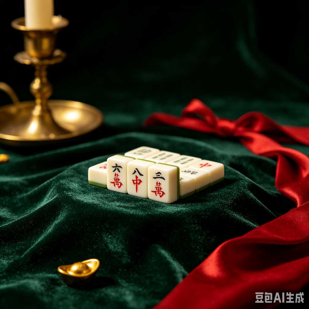 gradient green mahjong set