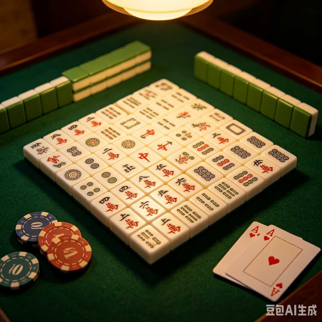 classic oriental board game mahjong